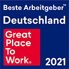 Das Siegel des Great Place to Work Instituts für die besten Arbeitgeber Deutschlands 2021 ging wiederholt an die BROCKHAUS AG