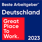 Auszeichnung im Great Place to Work Wettbewerb Deutschlands beste Arbeitgeber 2023
